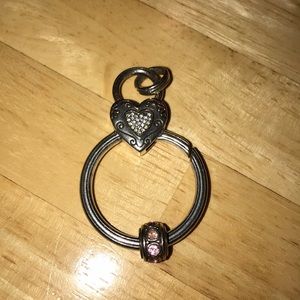Brighton heart keychain with charm